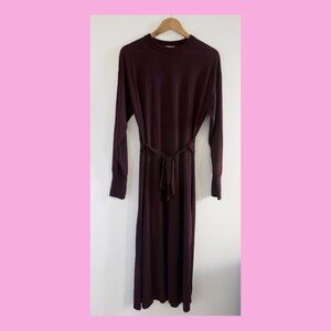 & other stories/ And other stories Side Slit Knitted Midi Dress